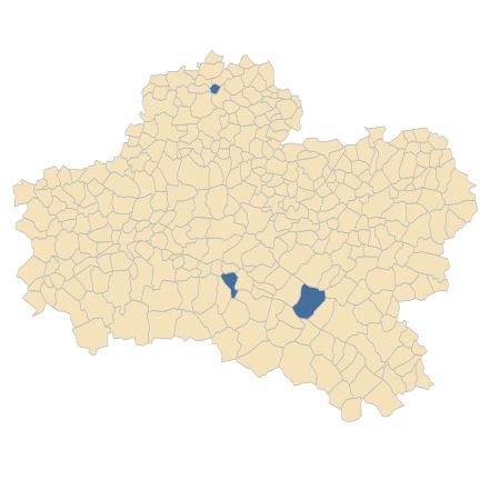 Répartition de Sagina apetala Ard. subsp. apetala dans le Loiret