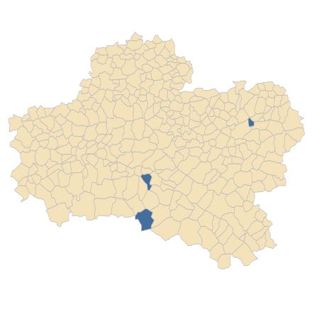 Répartition de Valeriana officinalis subsp. tenuifolia (Vahl) Schübler & G.Martens dans le Loiret