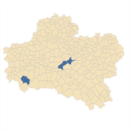 Répartition de Anacamptis x alata (Fleury) H.Kretzschmar, Eccarius & H.Dietr. dans le Loiret