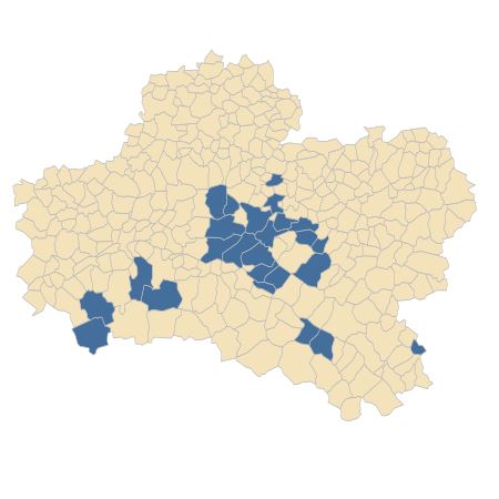 Répartition de Anacamptis laxiflora (Lam.) R.M.Bateman, Pridgeon & M.W.Chase dans le Loiret