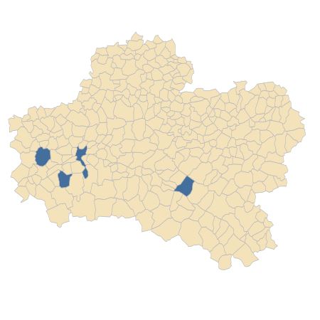 Répartition de Lotus corniculatus L. subsp. corniculatus dans le Loiret