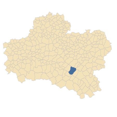 Répartition de Rosa squarrosa (Rau) Boreau dans le Loiret