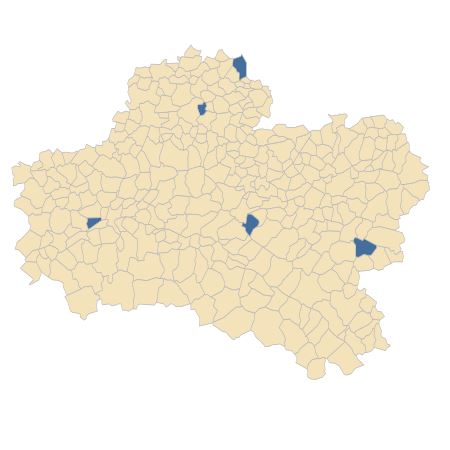 Répartition de Cymbalaria muralis G.Gaertn., B.Mey. & Scherb. f. muralis  dans le Loiret