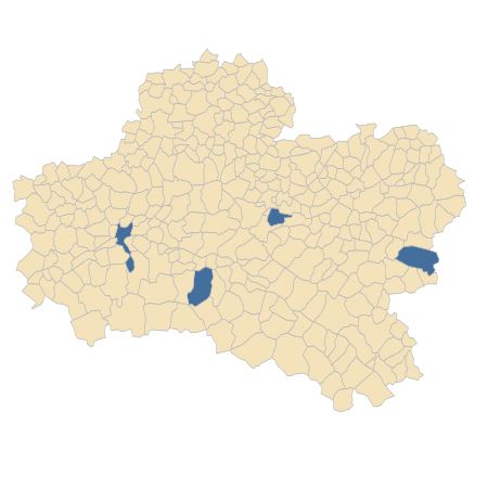 Répartition de Hypericum perforatum L. var. perforatum dans le Loiret