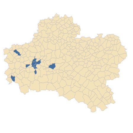 Répartition de Lepidium graminifolium L. dans le Loiret