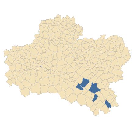 Répartition de Setaria italica subsp. pycnocoma (Steud.) de Wet dans le Loiret