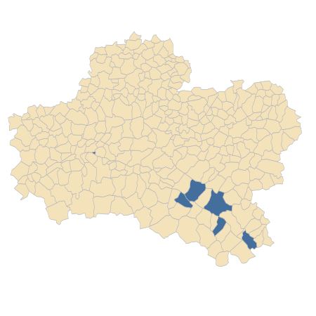 Répartition de Setaria italica subsp. pycnocoma (Steud.) de Wet dans le Loiret