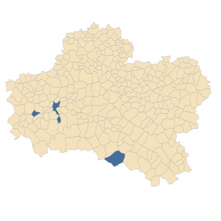 Répartition de Solanum nigrum L. subsp. nigrum dans le Loiret