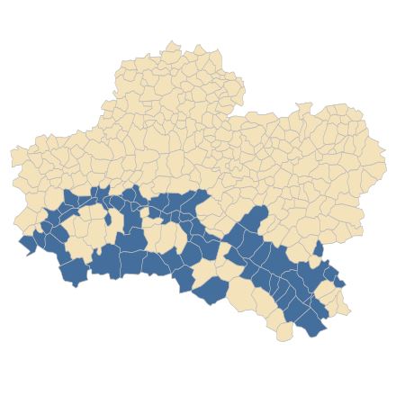 Répartition de Lindernia dubia (L.) Pennell dans le Loiret