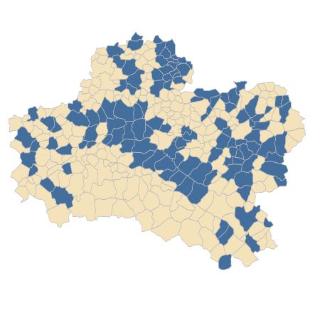 Répartition de Linum catharticum L. dans le Loiret