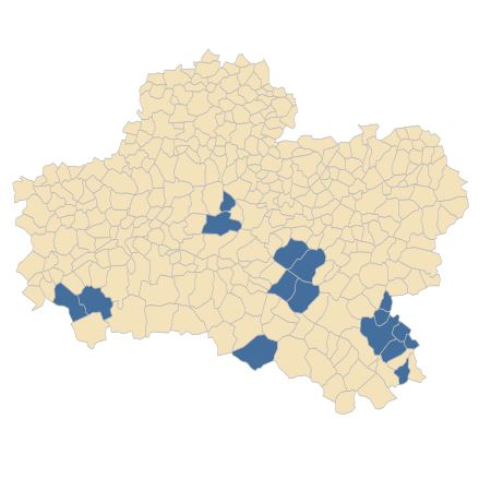 Répartition de Littorella uniflora (L.) Asch. dans le Loiret