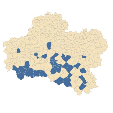 Répartition de Logfia minima (Sm.) Dumort. dans le Loiret