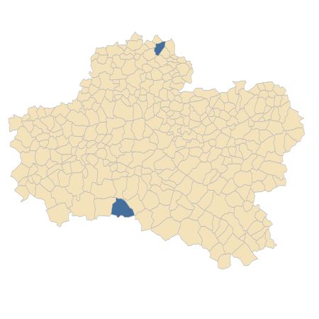 Répartition de Lolium temulentum L. dans le Loiret