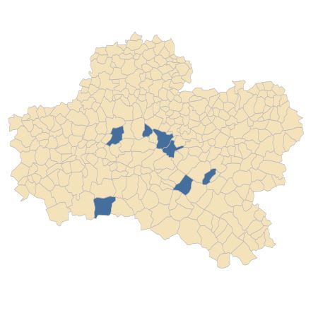 Répartition de Luzula congesta (Thuill.) Lej. dans le Loiret