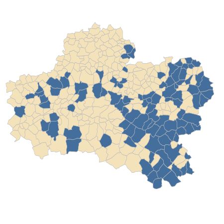 Répartition de Luzula forsteri (Sm.) DC. dans le Loiret