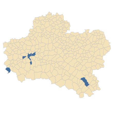 Répartition de Lycium barbarum L. dans le Loiret