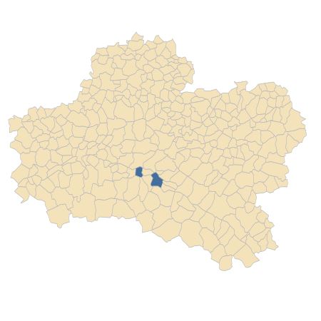 Répartition de Centaurea stoebe L. dans le Loiret