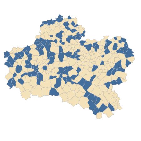 Répartition de Matricaria discoidea DC. dans le Loiret