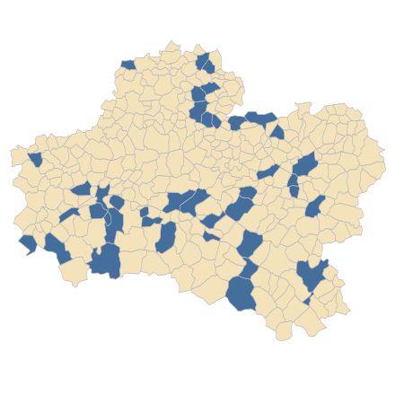 Répartition de Papaver argemone L. subsp. argemone dans le Loiret