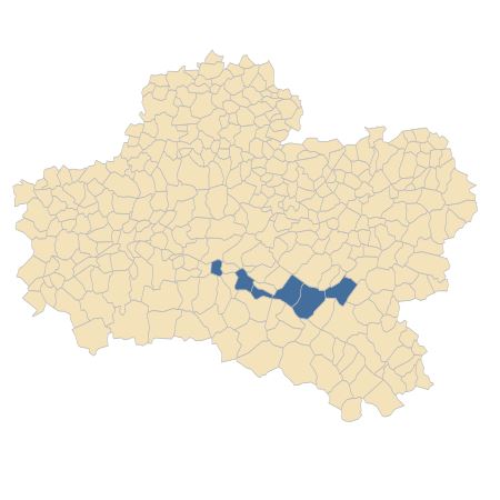 Répartition de Micropyrum tenellum (L.) Link dans le Loiret