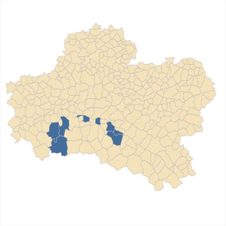 Répartition de Coincya monensis subsp. montana (DC.) B.Bock dans le Loiret