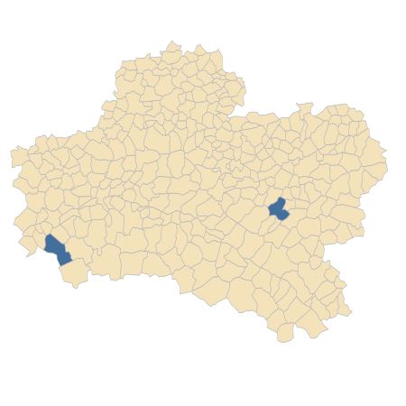 Répartition de Montia fontana L. dans le Loiret