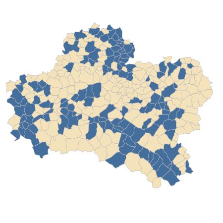 Répartition de Muscari comosum (L.) Mill. dans le Loiret