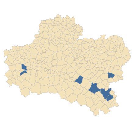 Répartition de Salix alba L. var. alba dans le Loiret