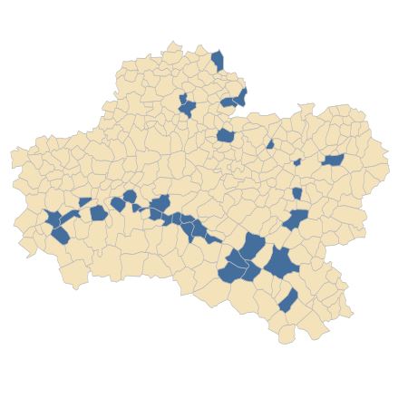 Répartition de Anisantha tectorum (L.) Nevski dans le Loiret