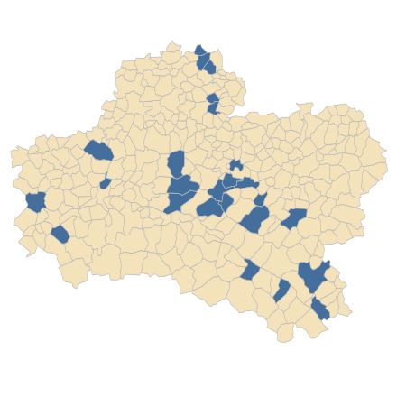 Répartition de Neotinea ustulata (L.) R.M.Bateman, Pridgeon & M.W.Chase dans le Loiret