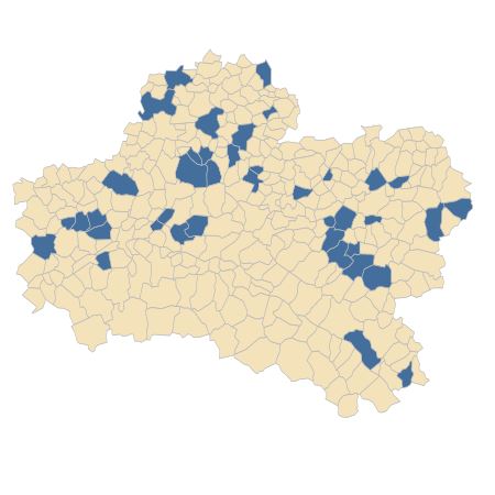 Répartition de Neottia nidus-avis (L.) Rich. dans le Loiret