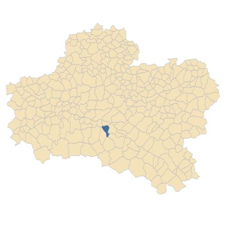 Répartition de Bupleurum virgatum Cav. dans le Loiret