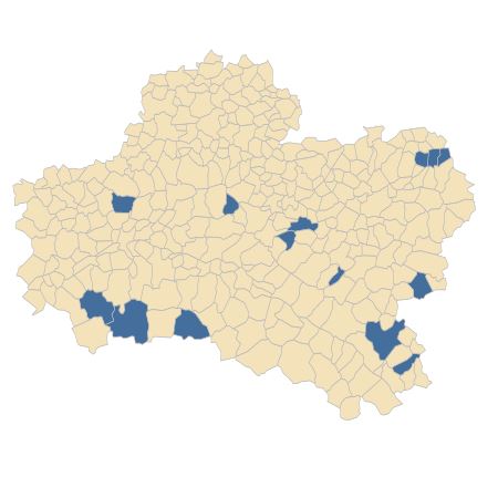 Répartition de Nymphaea alba L. dans le Loiret