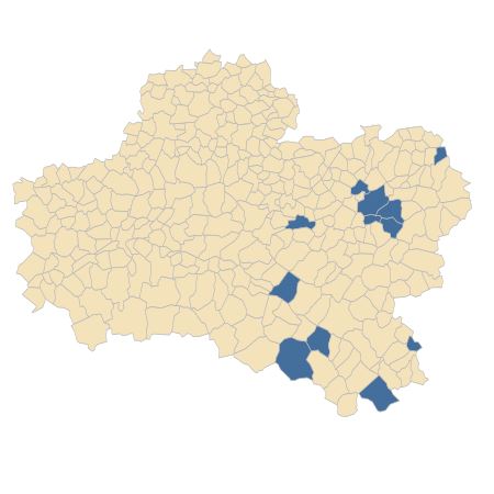 Répartition de Oenanthe silaifolia M.Bieb. dans le Loiret