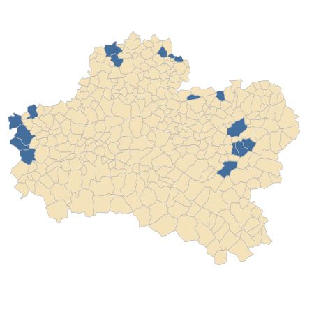 Répartition de Ononis natrix L. dans le Loiret