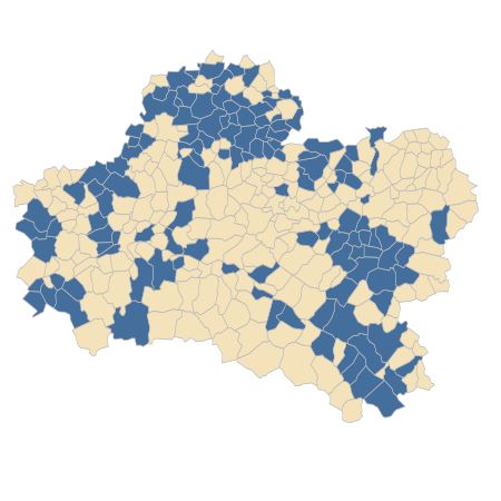 Répartition de Onopordum acanthium L. dans le Loiret