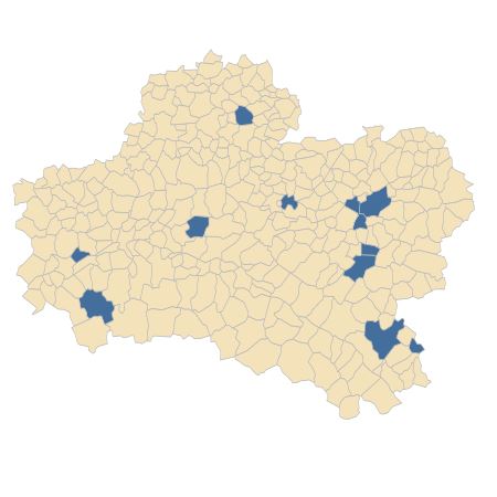 Répartition de Ophioglossum vulgatum L. dans le Loiret