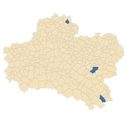 Répartition de Ophrys fuciflora (F.W.Schmidt) Moench dans le Loiret