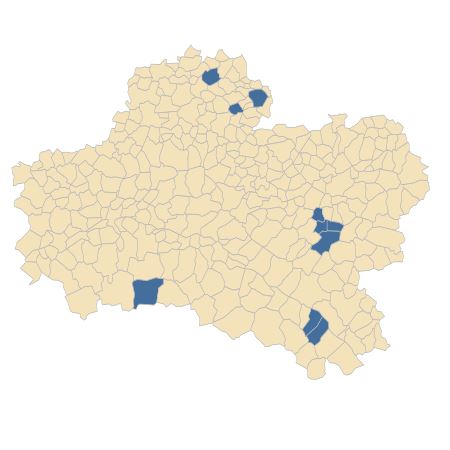 Répartition de Orchis militaris L. dans le Loiret