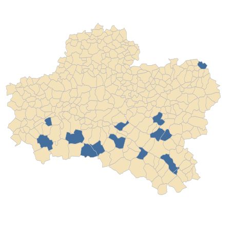 Répartition de Orobanche rapum-genistae Thuill. dans le Loiret