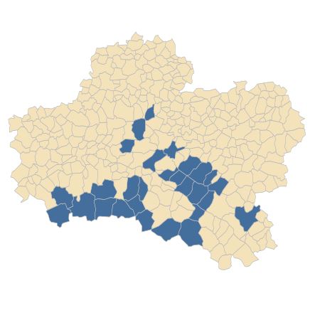 Répartition de Osmunda regalis L. dans le Loiret