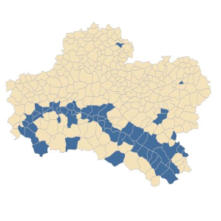 Répartition de Panicum capillare L. dans le Loiret