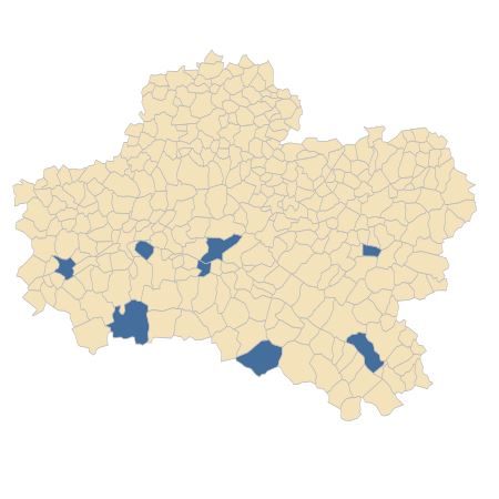 Répartition de Panicum miliaceum L. dans le Loiret