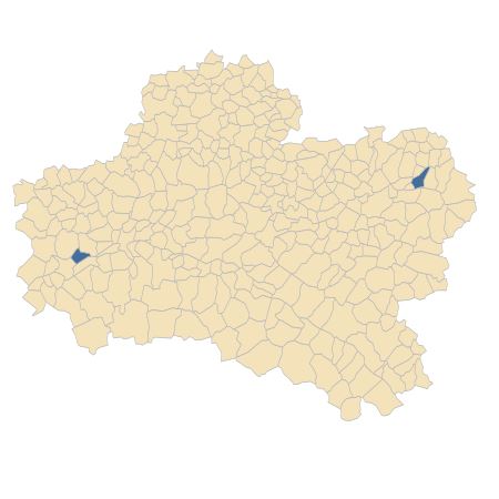 Répartition de Parthenocissus quinquefolia (L.) Planch. dans le Loiret