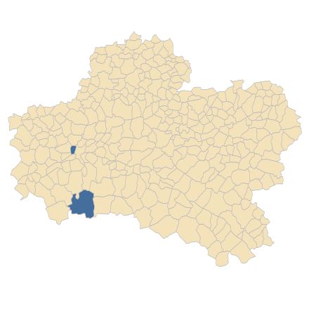 Répartition de Paspalum dilatatum Poir. dans le Loiret