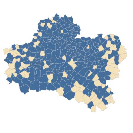 Répartition de Pastinaca sativa L. dans le Loiret