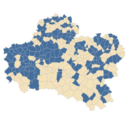 Répartition de Anthriscus sylvestris (L.) Hoffm. dans le Loiret