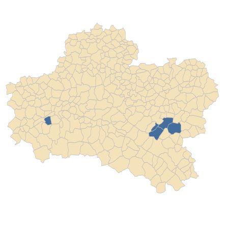 Répartition de Pentaglottis sempervirens (L.) Tausch ex L.H.Bailey dans le Loiret