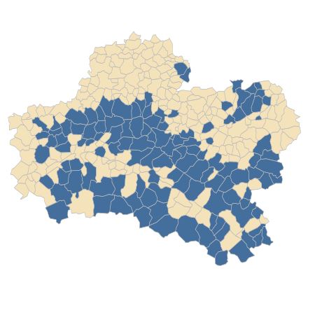 Répartition de Peucedanum gallicum Latourr. dans le Loiret