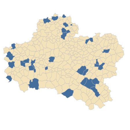 Répartition de Anthyllis vulneraria L. dans le Loiret